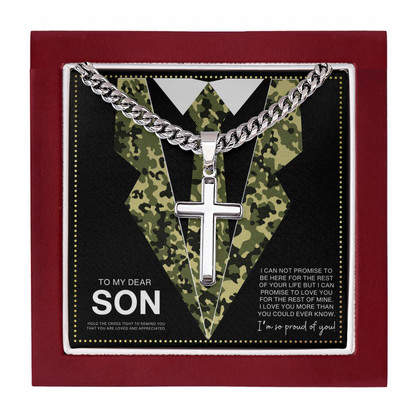 JGF Jewelry Gifts for Family Cross Necklace For Men Sterling Silver