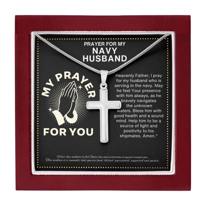JGF Jewelry Gifts for Family Prayer Gifts for US Navy Husband