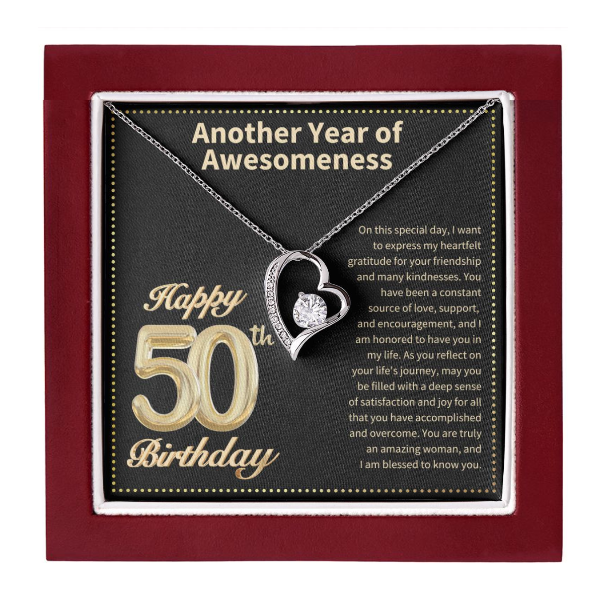 JGF Jewelry Gifts for Family 50th Birthday Gifts for Women Ideas