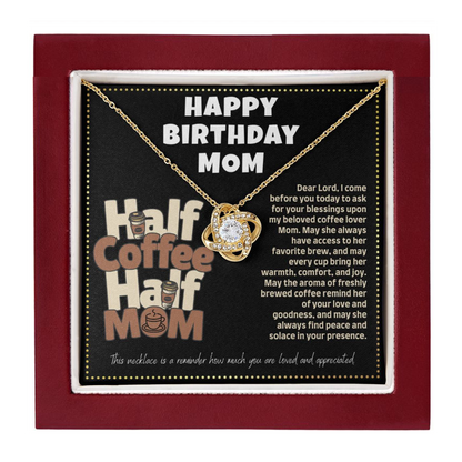 JGF Jewelry Gifts for Family Birthday Message Card For Mom About Coffee