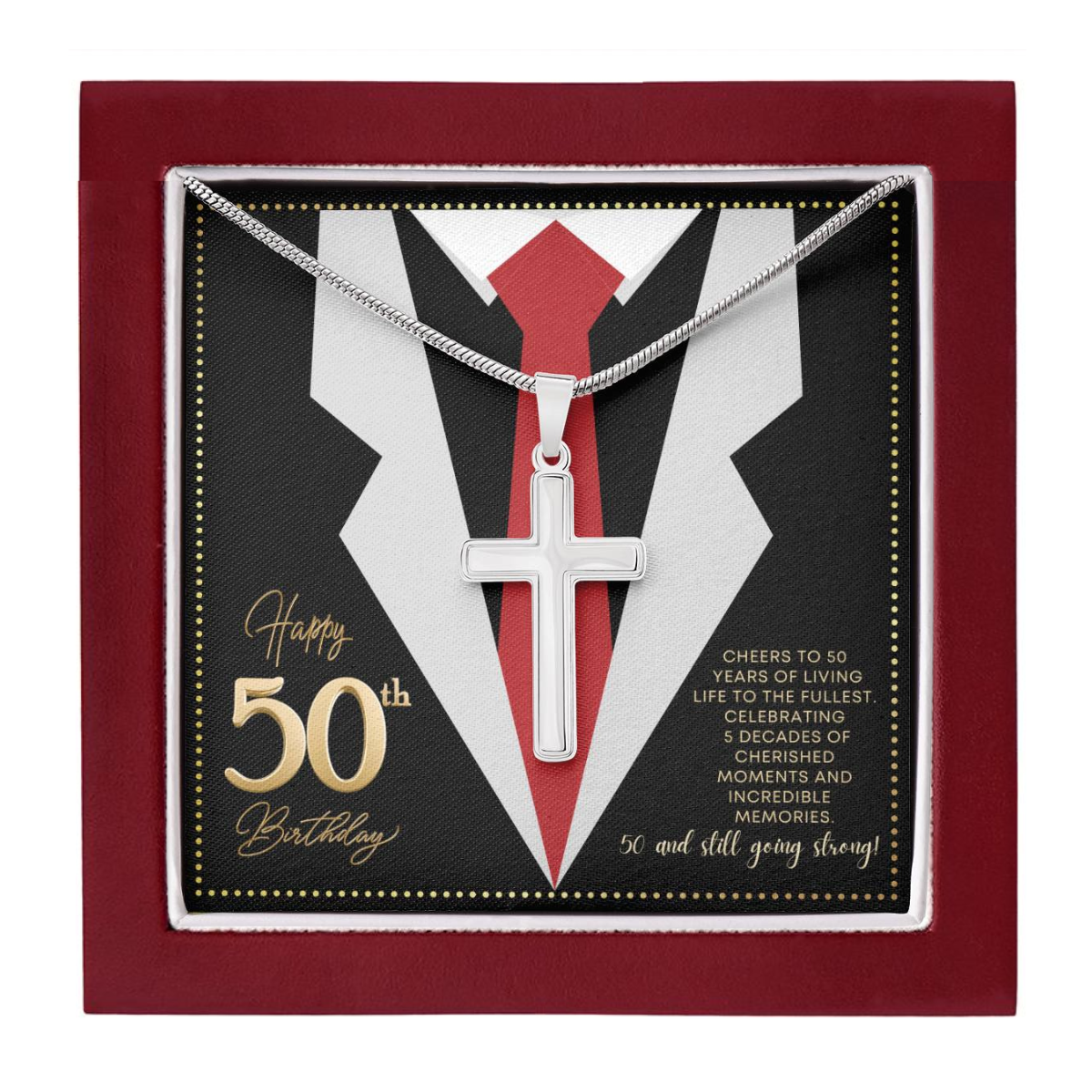 JGF Jewelry Gifts for Family 50 year Birthday Gifts For Men