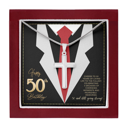 JGF Jewelry Gifts for Family 50 year Birthday Gifts For Men