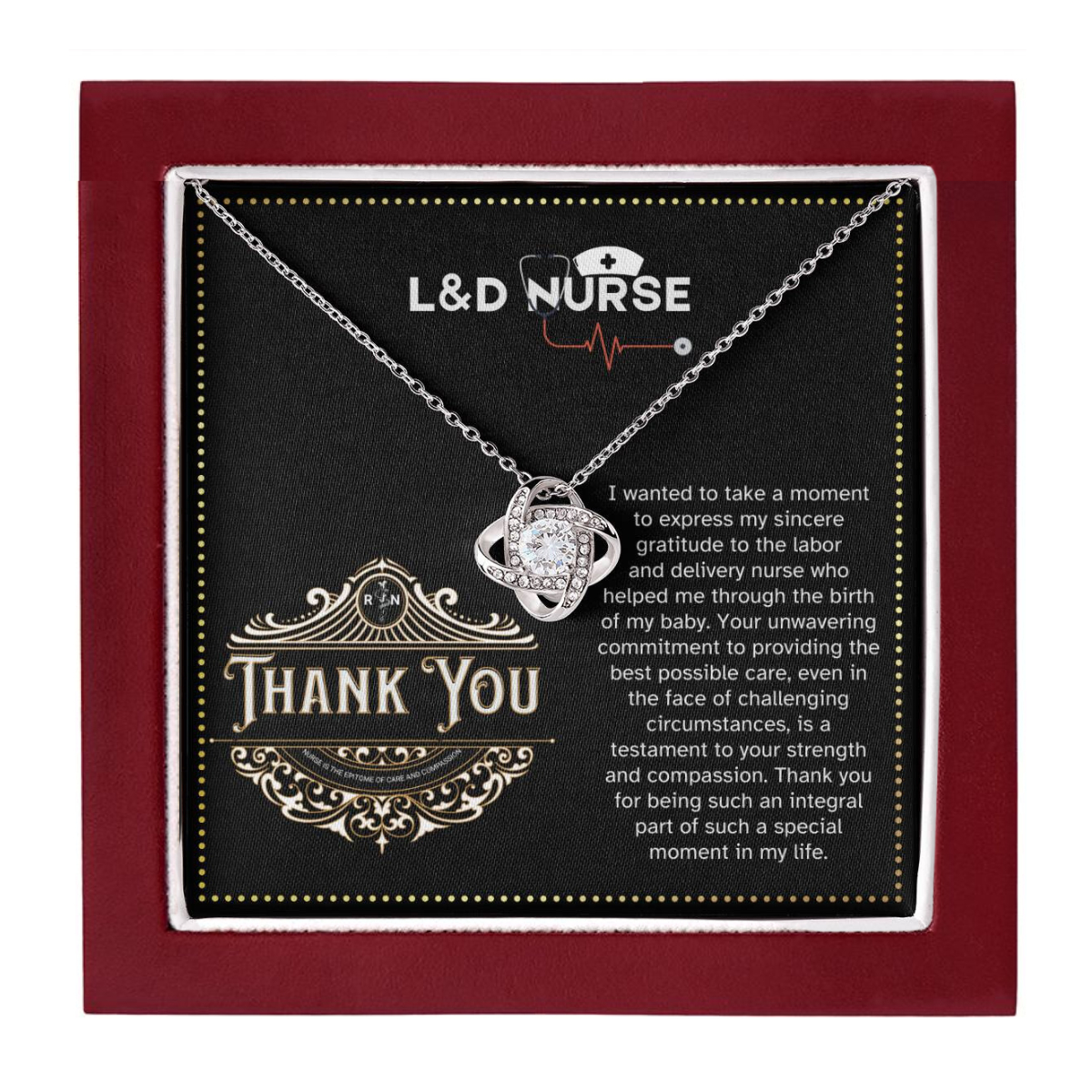 JGF Jewelry Gifts for Family Thank You For Labor And Delivery Nurses