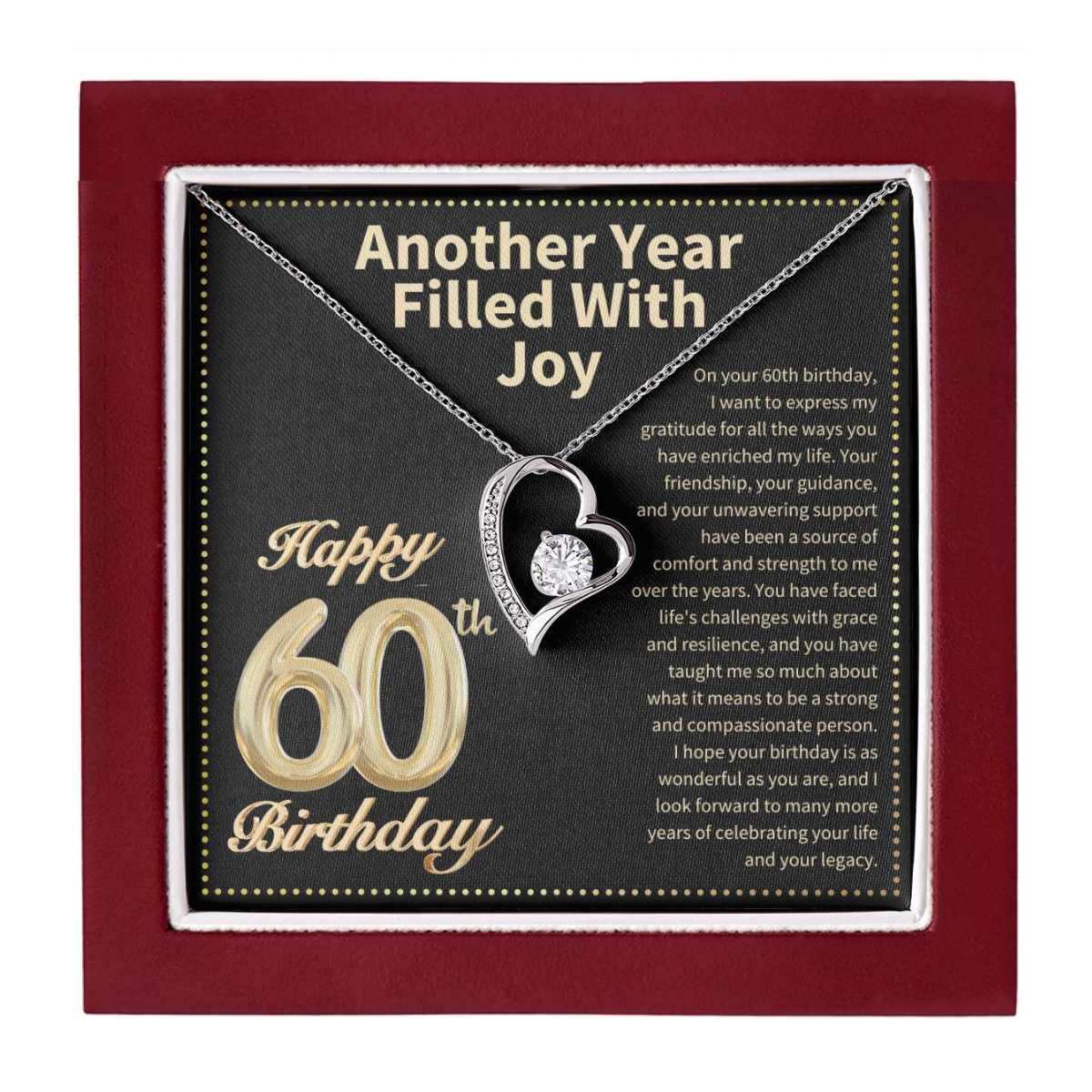JGF Jewelry Gifts for Family 60th Birthday Gifts for Women Ideas