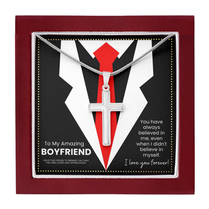 JGF Jewelry Gifts for Family Sterling Silver Celtic Cross Necklace For Men