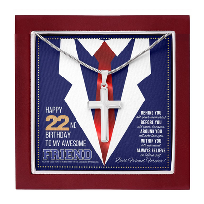 JGF Jewelry Gifts for Family 22nd Birthday Cards For Men Cool Gifts For A 22 Year Old Young Man