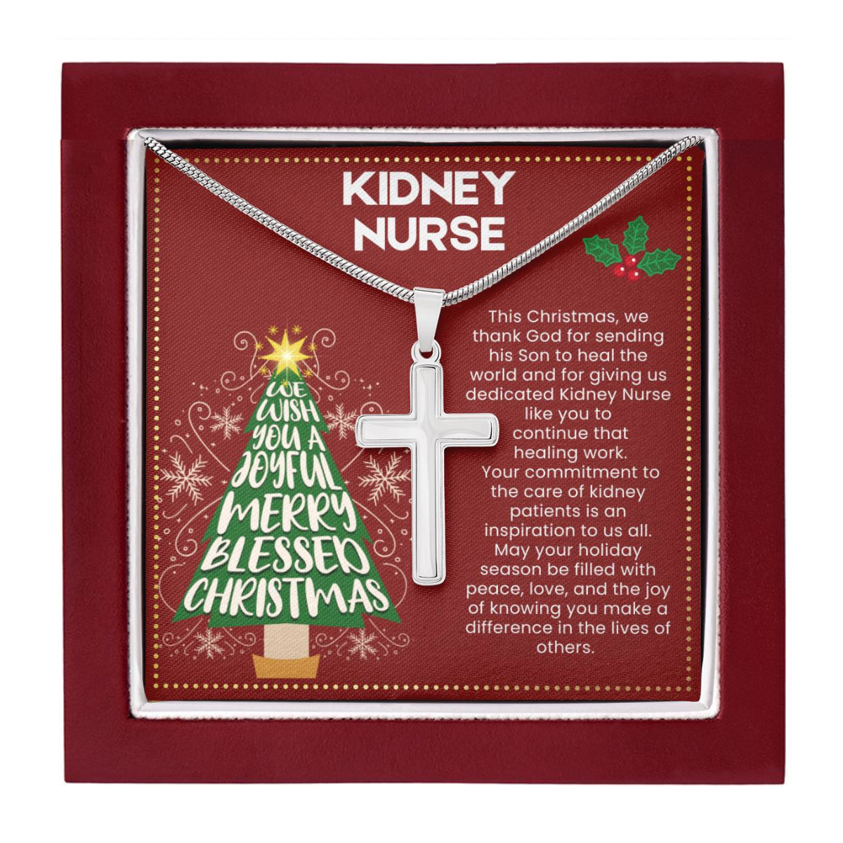 JGF Jewelry Gifts for Family  Christmas Gifts for Kidney Nurses