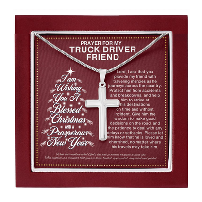JGF Jewelry Gifts for Family Christmas Truck Driver Gift for BFF Bestie Best Friend