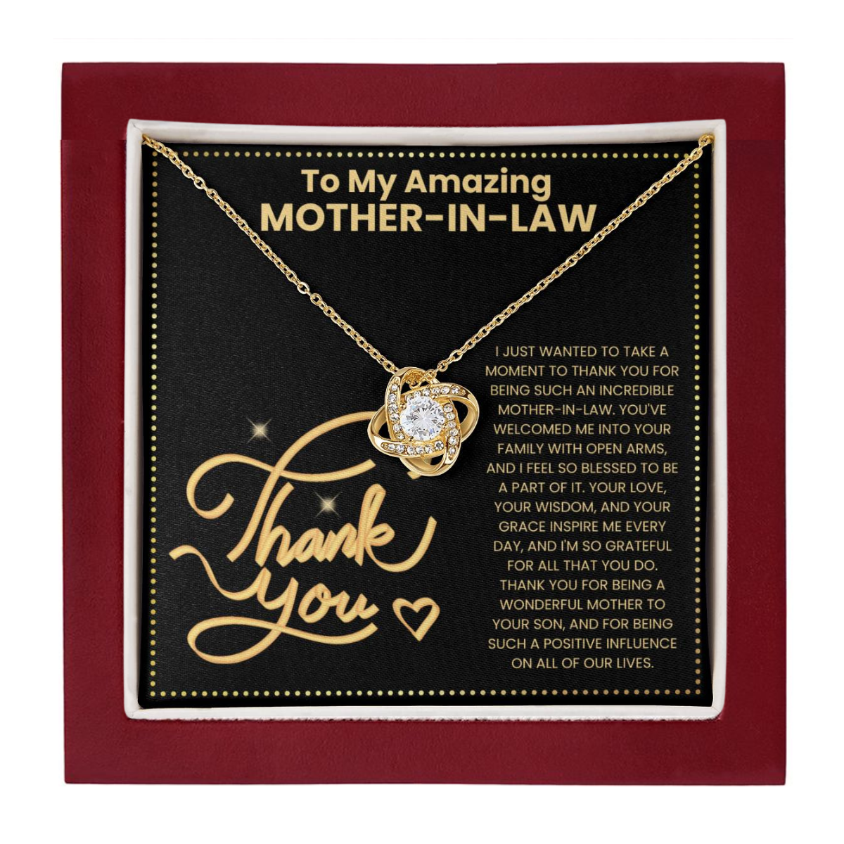 JGF Jewelry Gifts for Family Gifts for My New Mother In Law from Daughter In Law