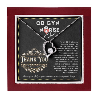 JGF Jewelry Gifts for Family Ob Gyn Thank You Gifts For Nurse Single Heart Necklace