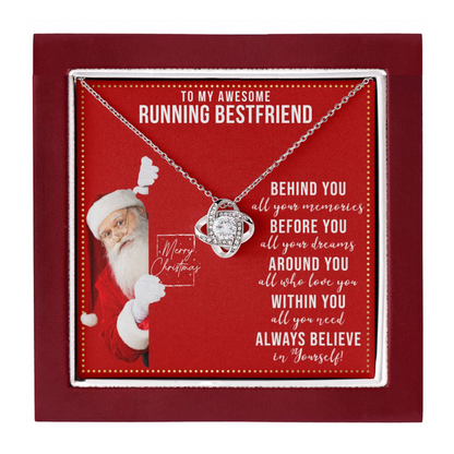 JGF Jewelry Gifts for Family Stainless Steel Necklace BFF Friends Running Gifts For Women