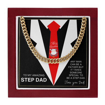 JGF Jewelry Gifts for Family Christmas Present For Dad From Step Son And Daughter
