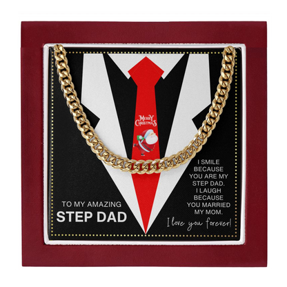 JGF Jewelry Gifts for Family Step Dad Christmas Present From Daughter And Son
