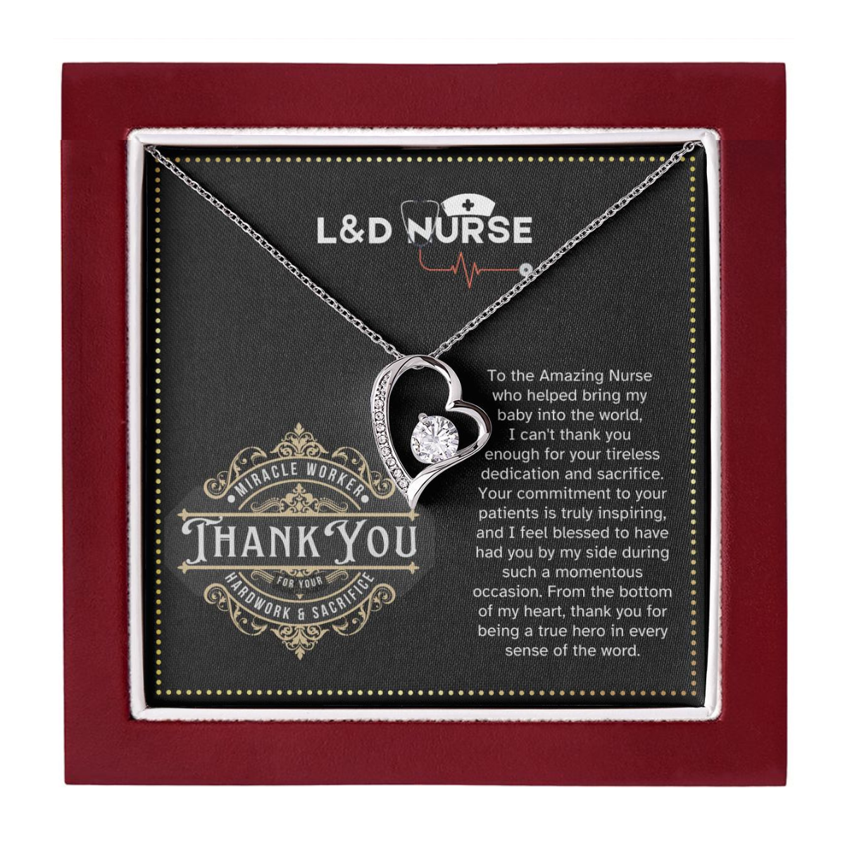 JGF Jewelry Gifts for Family L&D Nurse Thank You Gifts