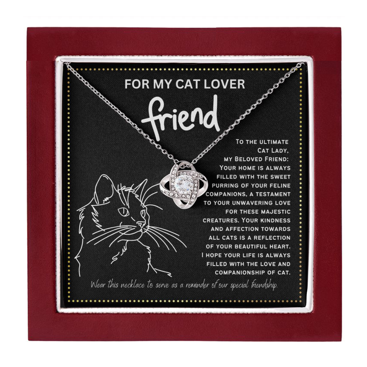 JGF Jewelry Gifts for Family Cute Gifts For Female Friends Cat Lover on Her Birthday