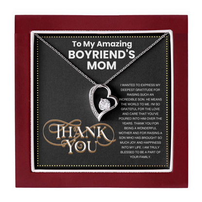 JGF Jewelry Gifts for Family Thank You For Being Awesome Gifts for Boyfriend's Mom