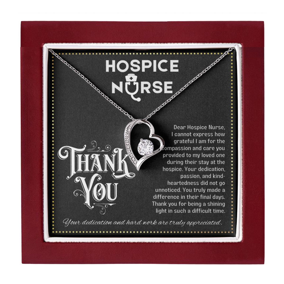 JGF Jewelry Gifts for Family Hospice Care Thank You Gifts for Nurses