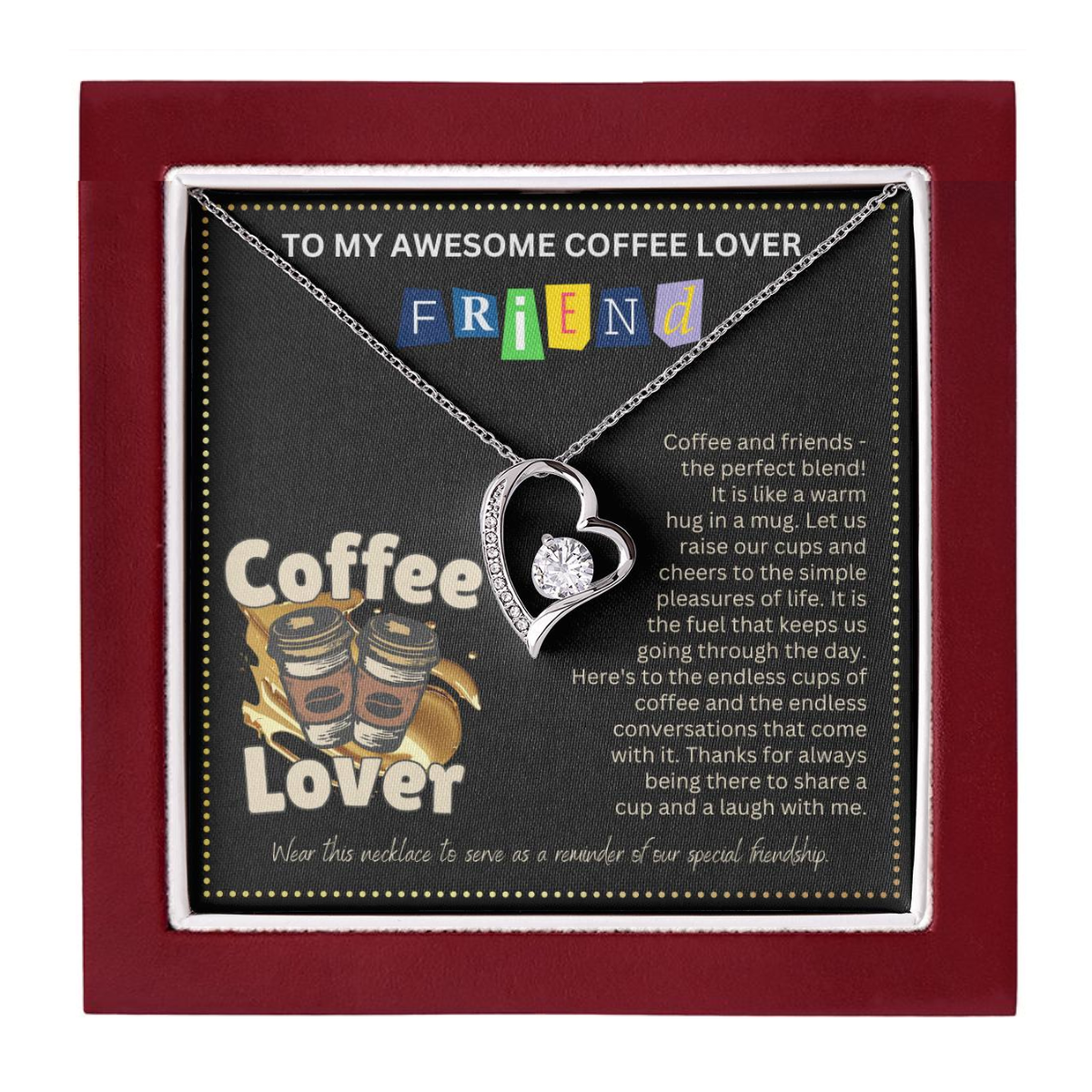 JGF Jewelry Gifts for Family No Coffee No Workee Friends Who Have Everything