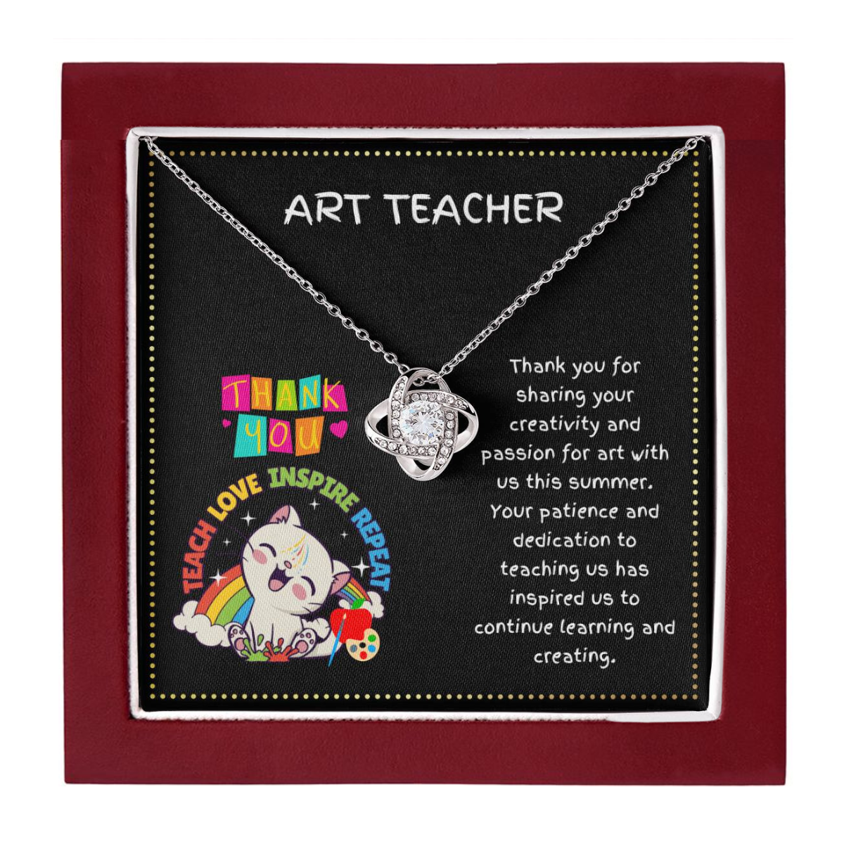 JGF Jewelry Gifts for Family Thank You Cool Art Teacher Gift Basket For Women