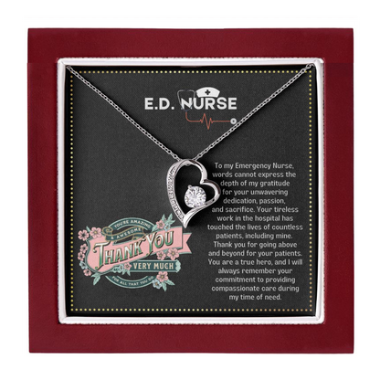 JGF Jewelry Gifts for Family ED ER RN Nurse Necklace Gifts Thank You