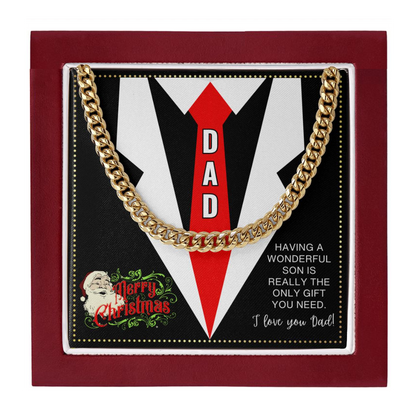 JGF Jewelry Gifts for Family Christmas Dad I Love You Daddy Gifts From Son Necklace