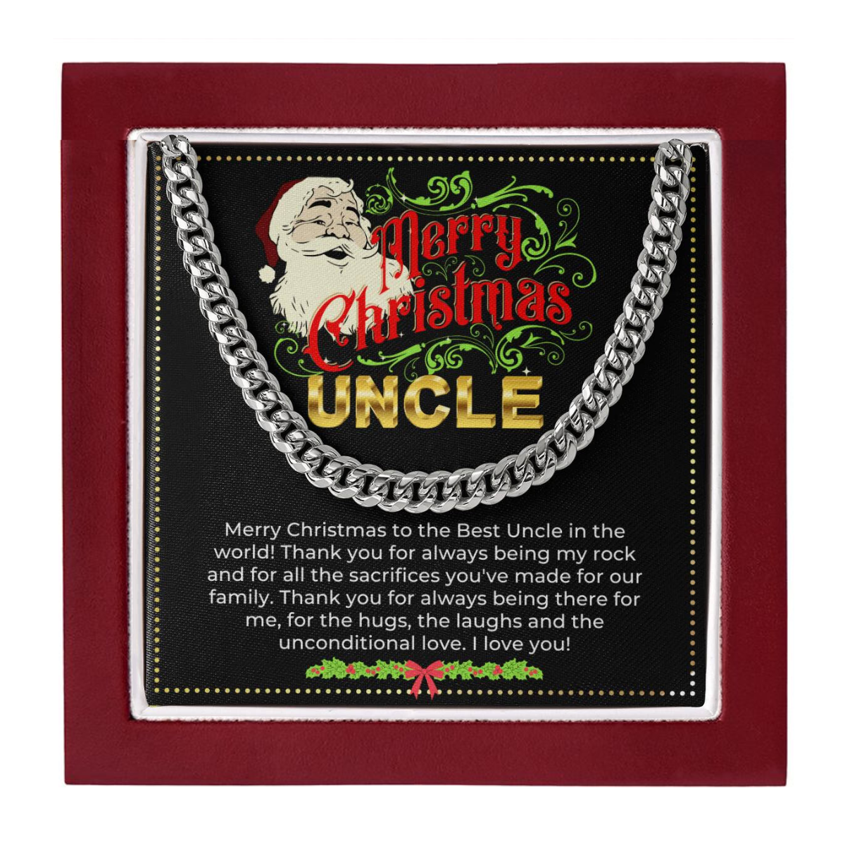 JGF Jewelry Gifts for Family | Gift for Uncle on Christmas From Niece and Nephew