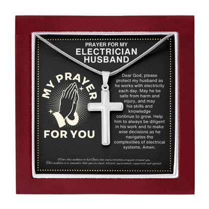 JGF Jewelry Gifts for Family Electrical Gifts Prayer for Men Electrician