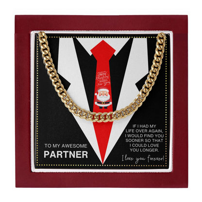 JGF Jewelry Gifts for Family I Heart My Partner Necklace Present On Christmas Day
