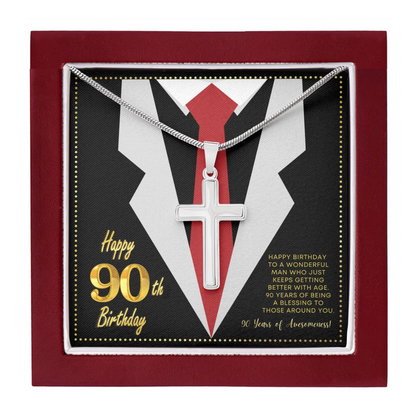 JGF Jewelry Gifts for Family 90th Birthday Gifts For Men