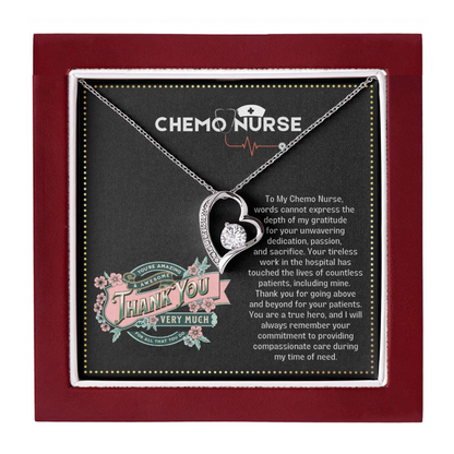 JGF Jewelry Gifts for Family Chemo Gifts For Women Thank You Heart Necklace