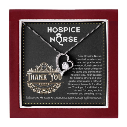 JGF Jewelry Gifts for Family thank You Hospice Nurse Gifts for Women Simple Heart Necklace