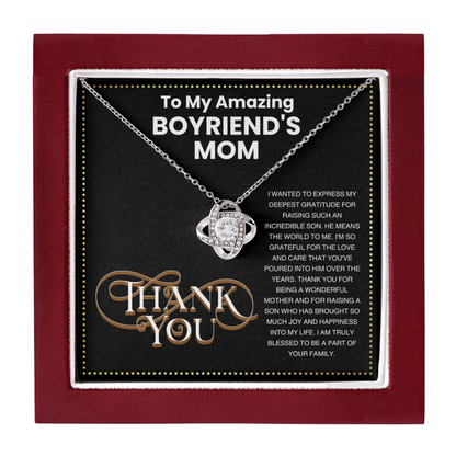 JGF Jewelry Gifts for Family To My Boyfriends Mom Gifts