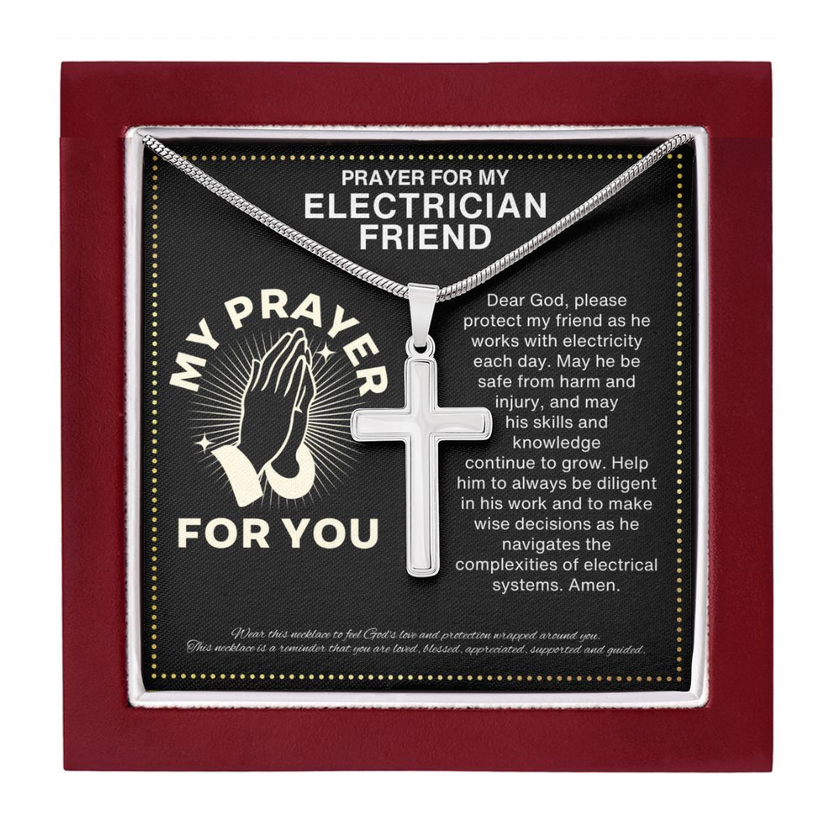 JGF Jewelry Gifts for Family Electrical Gifts For Men Journeyman Electrician