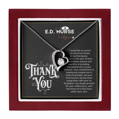 JGF Jewelry Gifts for Family Emergency Department ED Nurse Gifts For Women