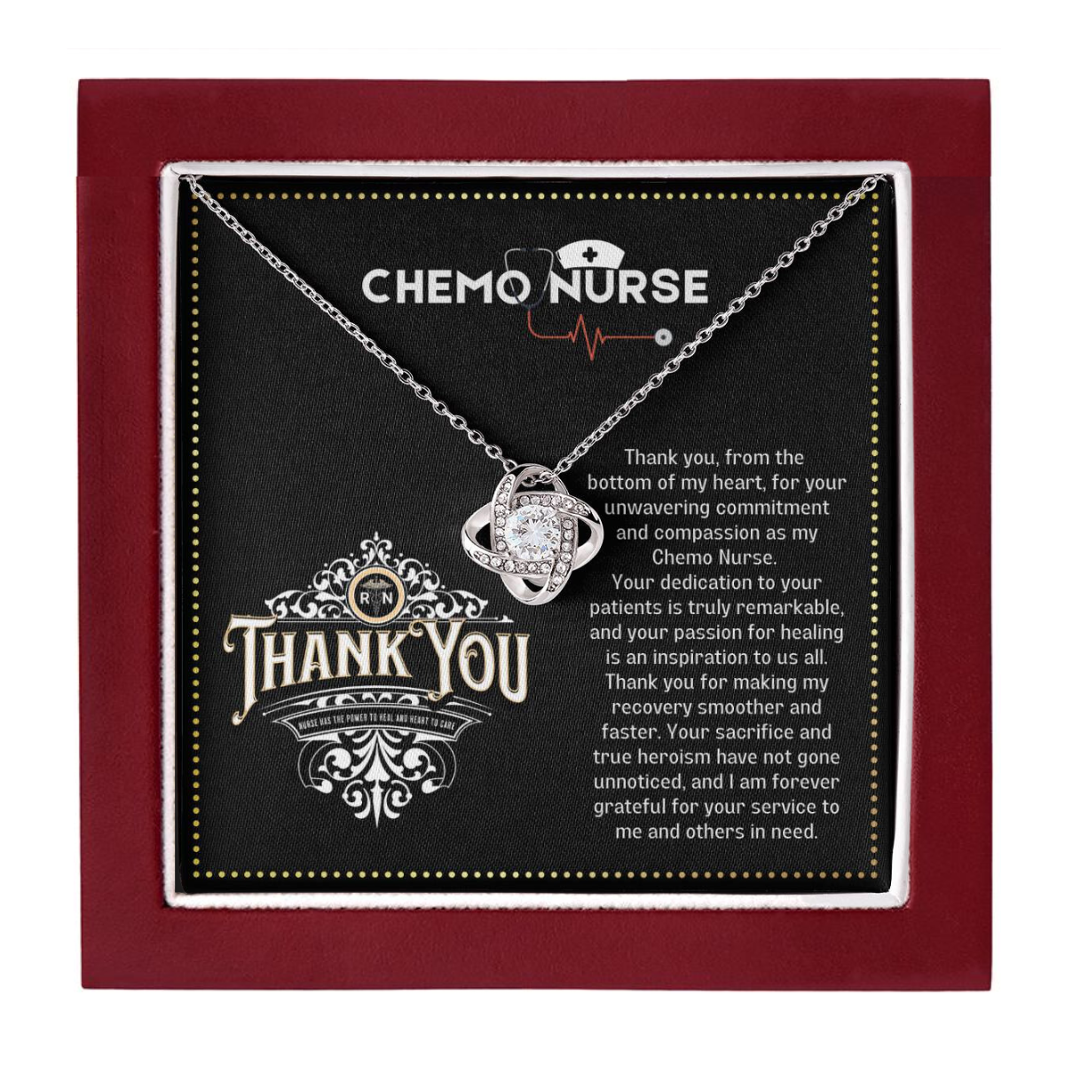 JGF Jewelry Gifts for Family |  Thank You Gift For Chemo Nurses From Patients | Necklaces Pendant For Women