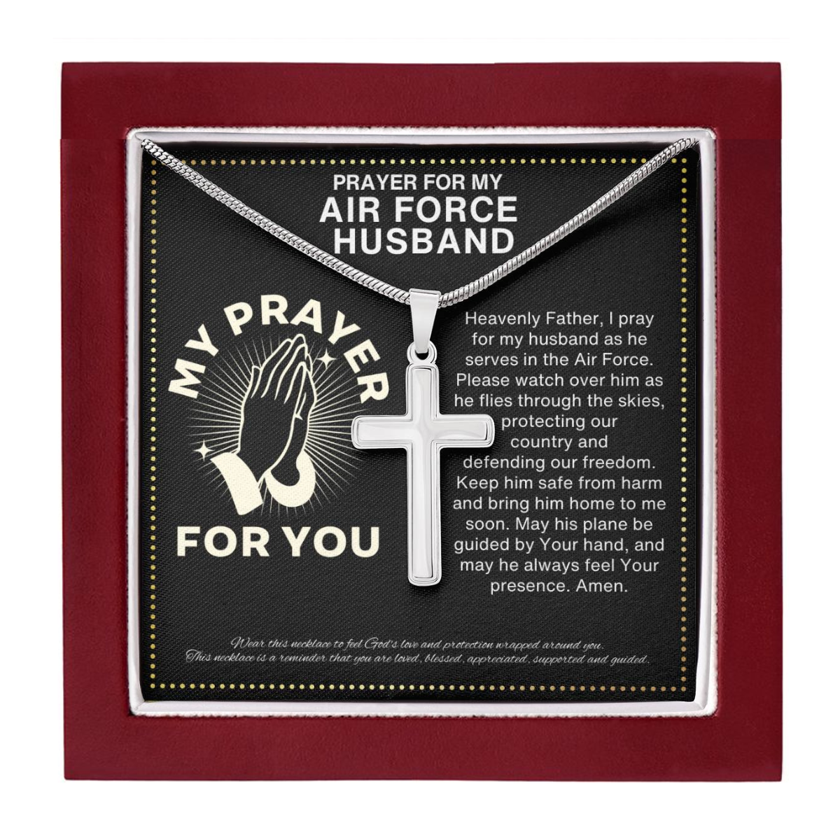 JGF Jewelry Gifts for Family Military Gifts For Men Air Force Deployed