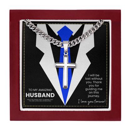JGF Jewelry Gifts for Family  Cross Necklace To My Future Husband