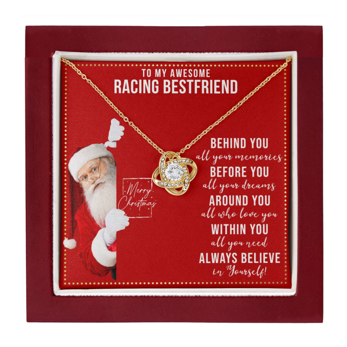 JGF Jewelry Gifts for Family Necklace Gift For Racing Adult Female Bestie BFF Friend