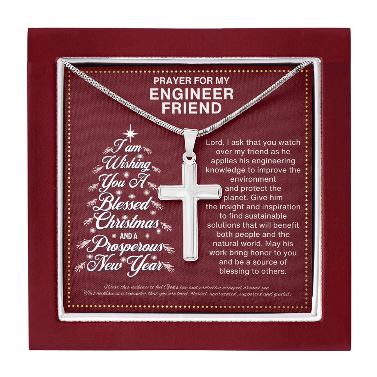 JGF Jewelry Gifts for Family Christmas For BFF Engineer Best Friend Bestie Gifts