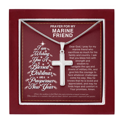 JGF Jewelry Gifts for Family Christmas Gift for Marine BFF Friend Bestie Best Friend