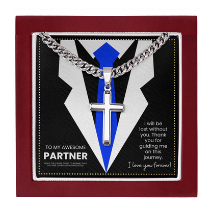 JGF Jewelry Gifts for Family Cross Necklace For Him Partner Gifts