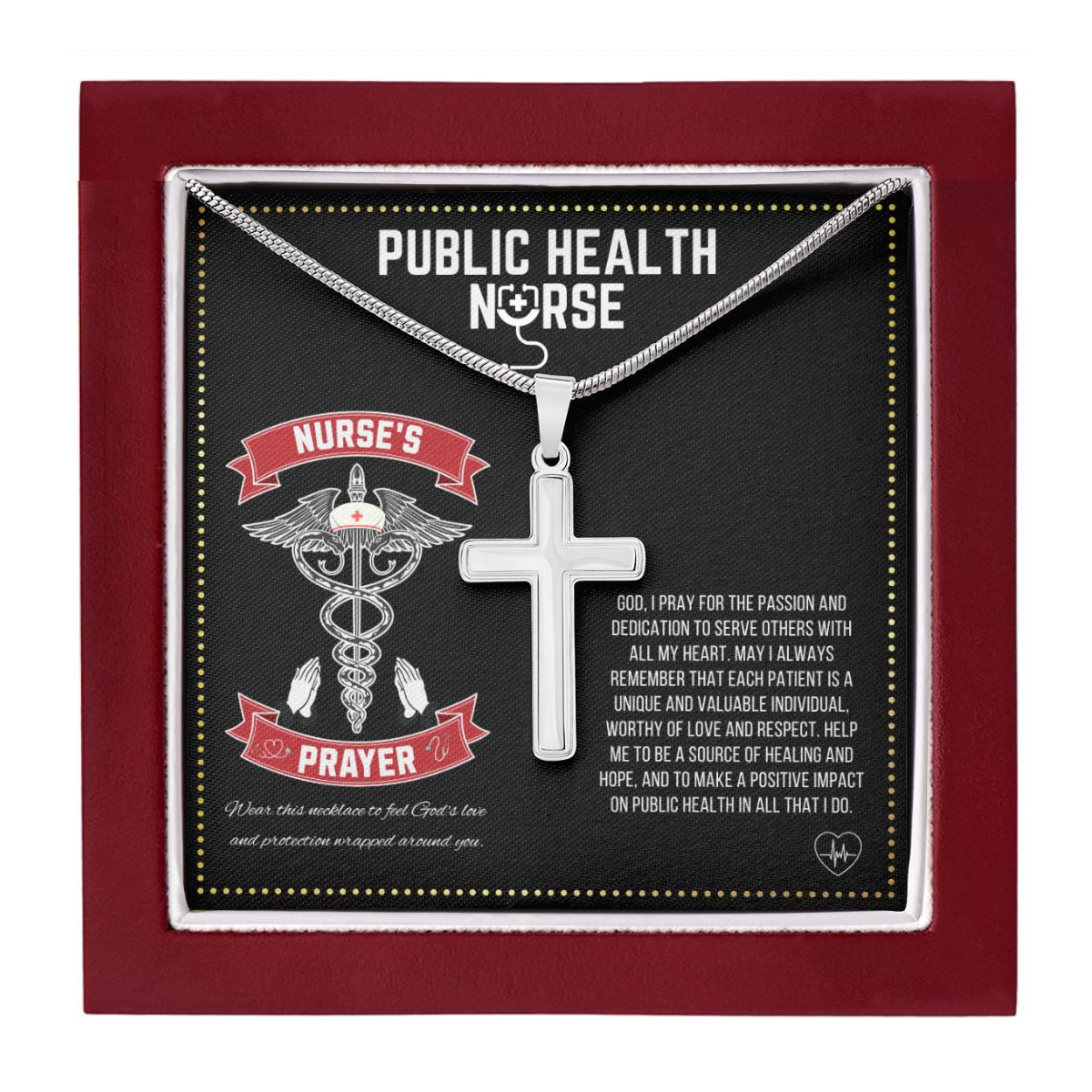 JGF Jewelry Gifts for Family | Public Health Nurse Gifts for Women Practitioner
