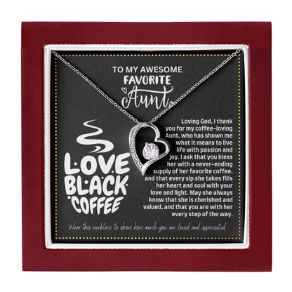JGF Jewelry Gifts for Family Coffee Lover Aunt Necklace From Niece And Nephew