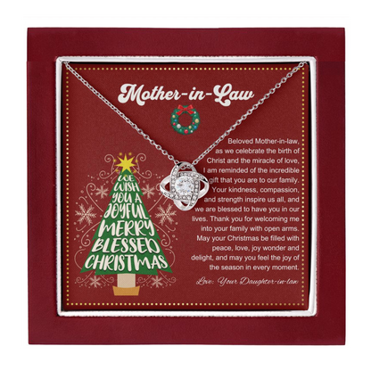 JGF Jewelry Gifts for Family | Mother In Law Necklace From Daughter In Law for Christmas