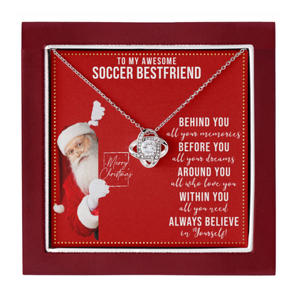 JGF Jewelry Gifts for Family Necklace Gift For Soccer Female Bestie BFF Friend