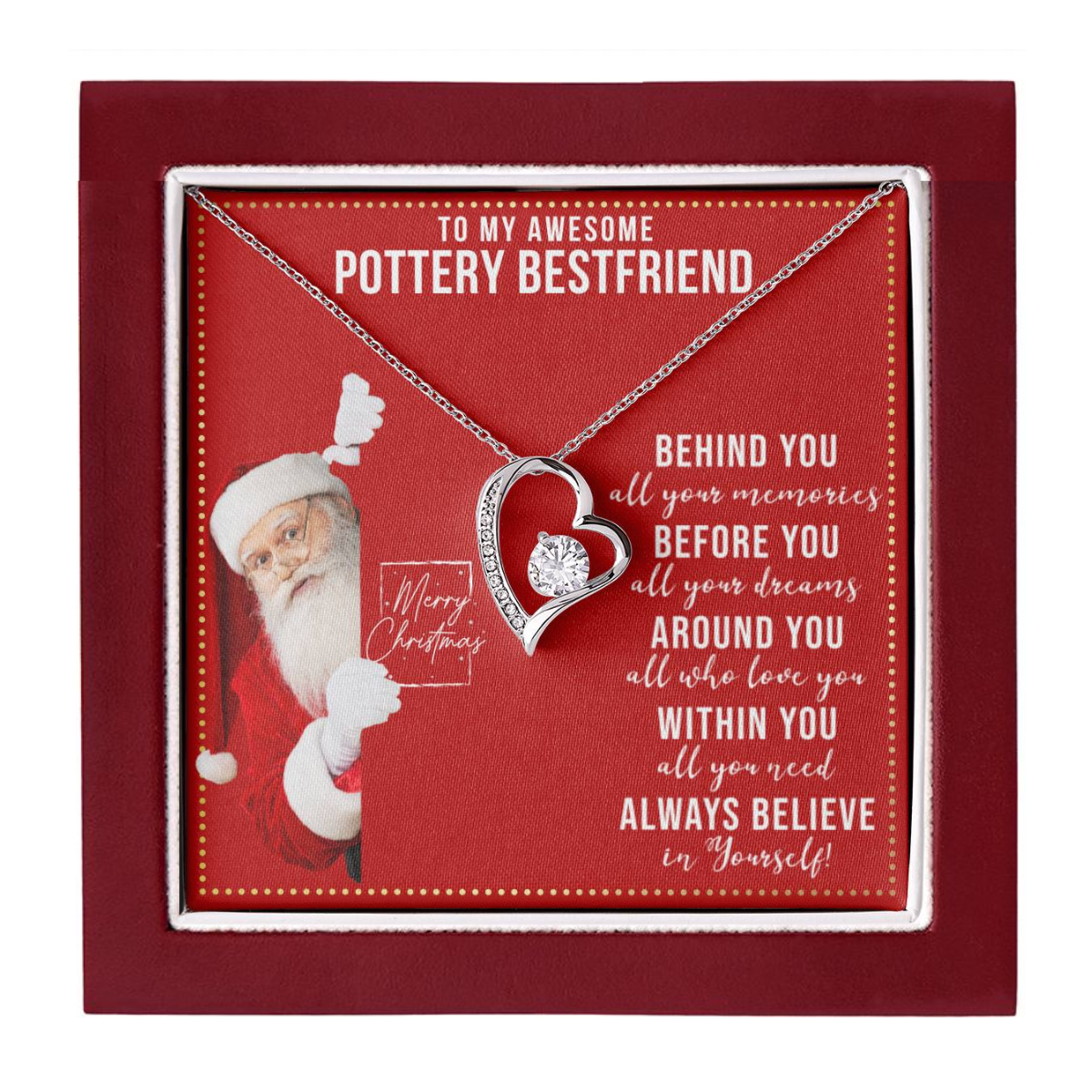 JGF Jewelry Gifts for Family Pottery Gifts for Her Girls and Women Bestie BFF Best Friend