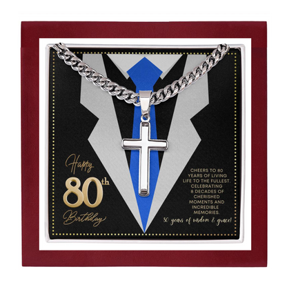 JGF Jewelry Gifts for Family Turning 80 Birthday Gifts For Men