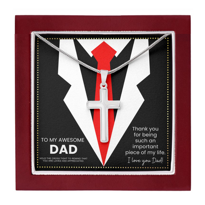 JGF Jewelry Gifts for Family 44 Year Old Dad Birthday Gift Awesome Like My Daughter