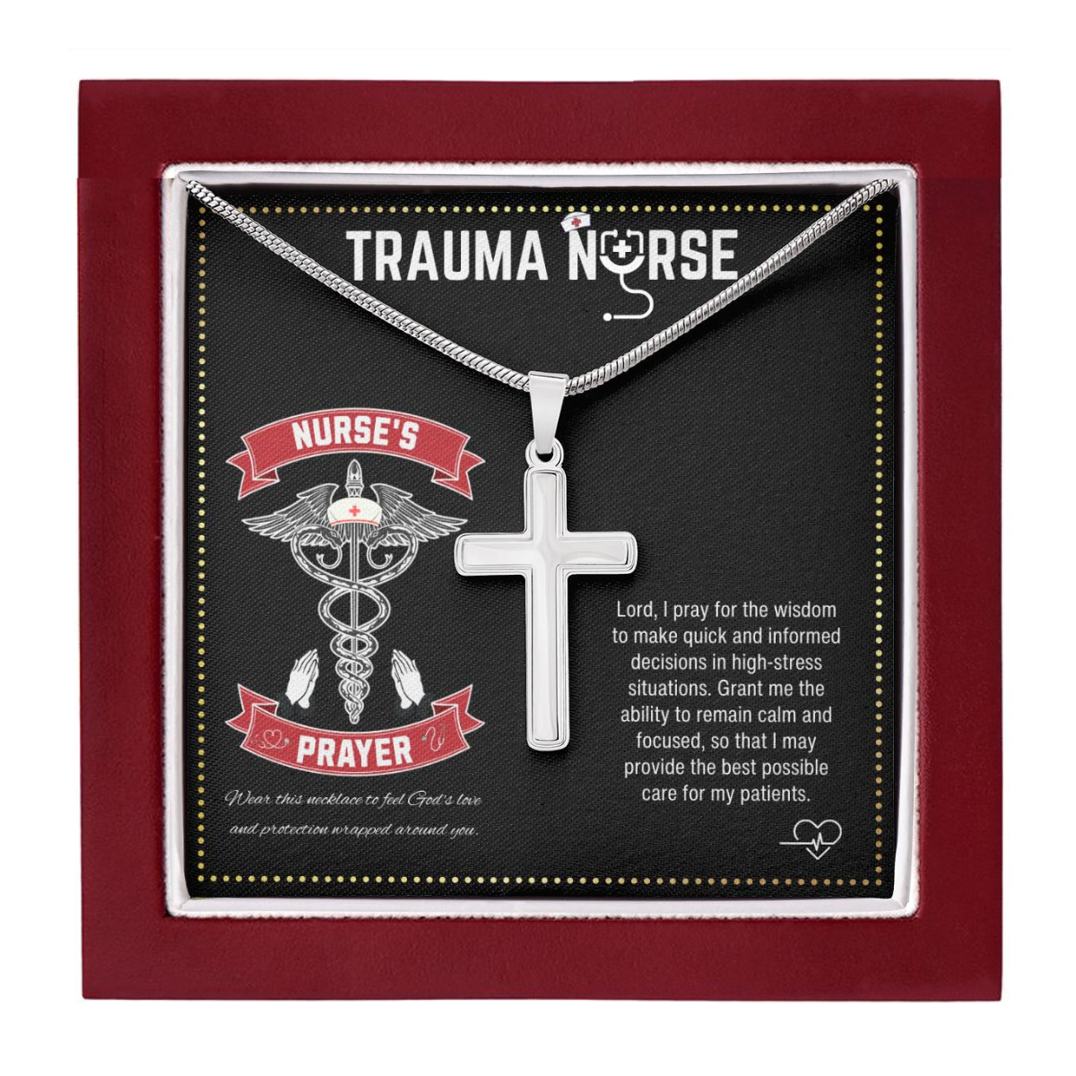 JGF Jewelry Gifts for Family | RN Registered Trauma Nurse Accessories Gifts