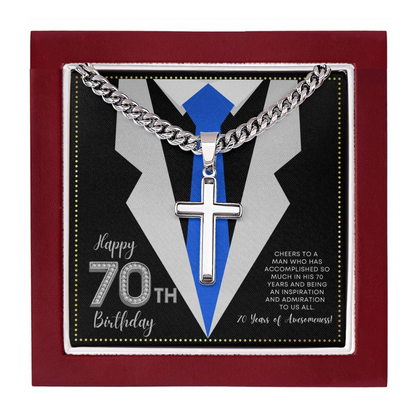 JGF Jewelry Gifts for Family 70th Birthday Gifts For Men
